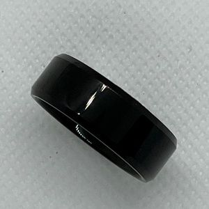 Skull Candy Beveled Edge Black Ring